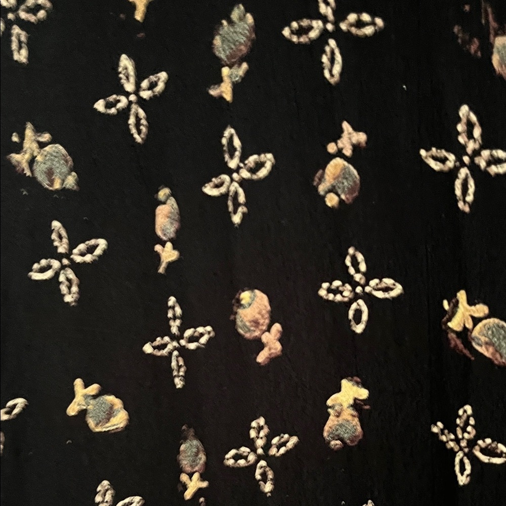 Chico's Black Patterned Button Down Shirt Chico’s… - image 3